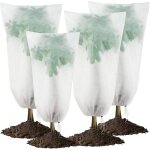 Lot de 4 voile hivernage plante exterieur housse protection plante hiver 80x120cm
