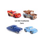 Lot de 4 voitures cars ? mcqueen mater sally & hudson Lot de 4 voitures cars ? mcqueen mater sally & hudson