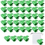 Lot de 40 clips pour serre et tube dombrage 11?13 mm verts + sac � cordon ? pp r�sistant anti?d�rapant ...