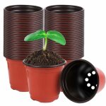 Lot de 40 pots de fleurs en plastique de 102 cm pour semis succulents coupe et transplantation