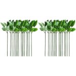 Lot de 40 tiges de roses artificielles pour composition florale � faire soi - m�me tiges florales avec ...