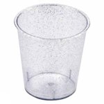 Lot de 40 verrines en plastique r�utilisable paillettes 3cl or