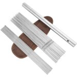 Lot de 40pcs brochettes de barbecue en acier inoxydable de 40 cm (10 pcs x 05 cm de largeur plat b�tons ...