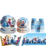 Lot de 41 de vaisselle assiette anniversaire animaux de la m�tropole 2 enfants f�te assiettes en carton ...