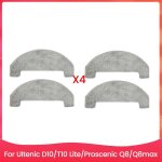 Lot de 4chiffons de nettoyage pour aspirateur ultenic d10 / t10 lite pour proscenic q8 / q8max accessoires ...
