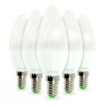 Lot de 5 ampoules led e14 5. 5w eq 40w blanc chaud