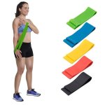 Lot de 5 bandes dexercice bandes de r�sistance yoga r��ducation