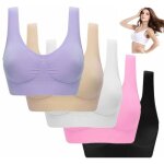 Lot de 5 brassi�re sport femme2025 soutiens - gorge de sport yoga pour femmesoutien moyencoussinets amovibles ...