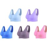 Lot de 5 brassières sport sans armature - soutiens - gorge confortables avec coussinets amovibles - multicolor ... Lot de 5 brassières sport sans armature - soutiens - gorge confortables avec coussinets amovibles - multicolor ...