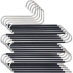 Lot de 5 cintres gain de place en acier inoxydable organise pantalon jeans écharpes et serviettes sans ... Lot de 5 cintres gain de place en acier inoxydable organise pantalon jeans écharpes et serviettes sans ...