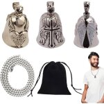 Lot de 5 clochettes moto guardian ride bell sac rangement + cha�ne accessoire motards klaxon