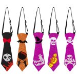 Lot de 5 cravates dhalloween en feutre pour décoration dhalloween cravates élastiques réglables accessoires ... Lot de 5 cravates dhalloween en feutre pour décoration dhalloween cravates élastiques réglables accessoires ...