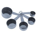 Lot de 5 cuill�res doseuses cup 15cm gris
