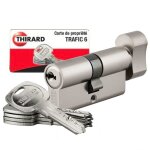 Lot de 5 cylindres s?entrouvrant traffic 6 pour serrure de porte haute scurit 20 cls identiques taille ...