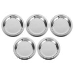 Lot de 5 dessous de verre en mtal et acier inoxydable rsistant  la chaleur pour tasse  th
