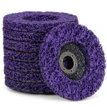 Lot de 5 disques de nettoyage pour meuleuse dangle csd grossiers diam�tre : 125 mm violets