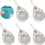 Lot de 5 enfile - aiguilles en acier inoxydable outil de filetage pour couture point de croix bricolage ...