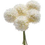 Lot de 5 fleurs artificielles fausses fleurs en soie et plastique hortensias artificiels r�alistes composition ...