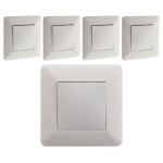Lot de 5 interrupteurs va et vient blanc - artezo - zenitech