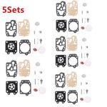 Lot de 5 kits de r�paration de carburateur joint de d�broussailleuse pour carburateurs 40 - 5 / 44f - ...