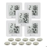 Lot de 5 mini hygrom�tres dint�rieur thermom�tre et hygrom�tre num�rique lcd pour la maison et le bureau ...