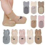 Lot de 5 paires de chaussettes antidrapantes pour bb et enfant de 2  3 ans motif animal avec bandes ...