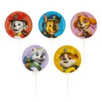 Bougies anniversaire pat patrouille - lot de 5 - enfant - mixte Bougies anniversaire pat patrouille - lot de 5 - enfant - mixte