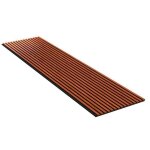 Lot 5 pices panneau acoustique - bronze - feutrine noir - 240x60cm