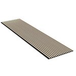 Lot 5 pices panneau acoustique - chne claire - feutrine noir - 240x60cm