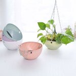 Lot de 5 pots de fleurs suspendus paniers de jardini�re en plastique d�coration int�rieure et ext�rieure ...