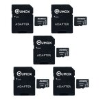 Lot de 5 qumox micro sd sdhc 32go 32go 32g tf carte class 10 uhs - i 70mb - s 15mb - s pour appareils ...