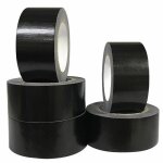 Lot de 5 rubans adhsifs en tissu noir 220 microns x 50 mm x 20m gaffer noirruban adhsif americain de ...
