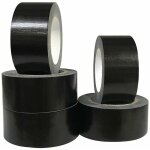 Lot de 5 rubans adh�sifs en tissu noir 220 microns x 50 mm x 20m gaffer noirruban adh�sif americain de ...