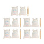 Lot de 5 sacs de farine miniatures pour maison de poupe rouleau  ptisserie jouet de cuisine de poche ...