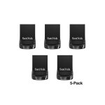 Lot de 5 sandisk 128 go ultra fit usb 3. 2 cl� usb des vitesses allant jusqu� 400 mo / s