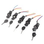 Lot de 5 serrures dalimentation pour vlo lectrique et scooter lectrique interrupteur  cl serrure ...