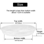 Lot de 5 soucoupes pour plantes bacs dégouttage en plastique transparent très résistants pour plantes ... Lot de 5 soucoupes pour plantes bacs dégouttage en plastique transparent très résistants pour plantes ...