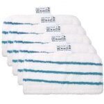 Lot de 5 tampons de nettoyage de rechange lavables lingettes en microfibre pour balai vapeur black & ...