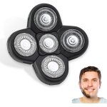Lot de 5 têtes de rechange pour rasoir Électrique 5d lavables - accessoires pour tête et visage Lot de 5 têtes de rechange pour rasoir Électrique 5d lavables - accessoires pour tête et visage