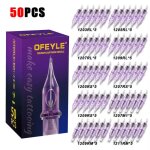 Lot de 50 aiguilles de tatouage professionnelles mixtesavec membrane de scurit jetables - 3rl / 5rl ...