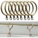 Lot de 50 anneaux de rideau en mtal de 38 mm de diamtre intrieur pour tringle  rideau de grande taille ...