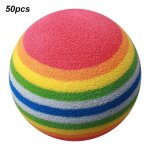 Lot de 50 balles de golf en mousse eva color�es et l�g�res parfaites pour lanimation des chats et jeux ...