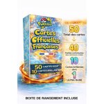 Lot de 50 cartes pok�mon fran�aises neuves et officielles - comprend 10 cartes brillantes + 1 ultra - ...