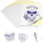 Lot de 50 feuilles de papier de transfert pour imprimante de tatouage format a4 210 x 297 mm papier de ... Lot de 50 feuilles de papier de transfert pour imprimante de tatouage format a4 210 x 297 mm papier de ...