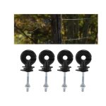 Lot de 50 isolateurs pour clture lectrique noir isolants anneau vissable isolants pour clture lectrique ...