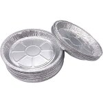 Lot de 50 moules  tarte - aluminium - haute qualit - 23 cm assiettes jetables en aluminium pour tartes ...