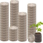 Lot de 50 pastilles de tourbe de 30 mm pour dmarrage bouchons de dmarrage compresss terreau en fibres ...