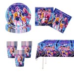 Lot de 41 de vaisselle assiette anniversaire bleu kpop demon hunters huntrix enfants fête assiettes en ... Lot de 41 de vaisselle assiette anniversaire bleu kpop demon hunters huntrix enfants fête assiettes en ...