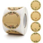 Lot de 500 étiquettes adhésives de 5 cm pour pots de confiture idéales pour la cuisine les épices et ... Lot de 500 étiquettes adhésives de 5 cm pour pots de confiture idéales pour la cuisine les épices et ...