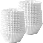 Lot de 500 moules � muffins en papier blancs pour g�teaux bonbons noix desserts - diam�tre de la base ...